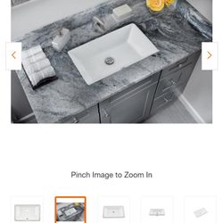 20-1/4 in. x 15 in. Rectangular Ceramic Undermount Bathroom Sink in White with Overflow