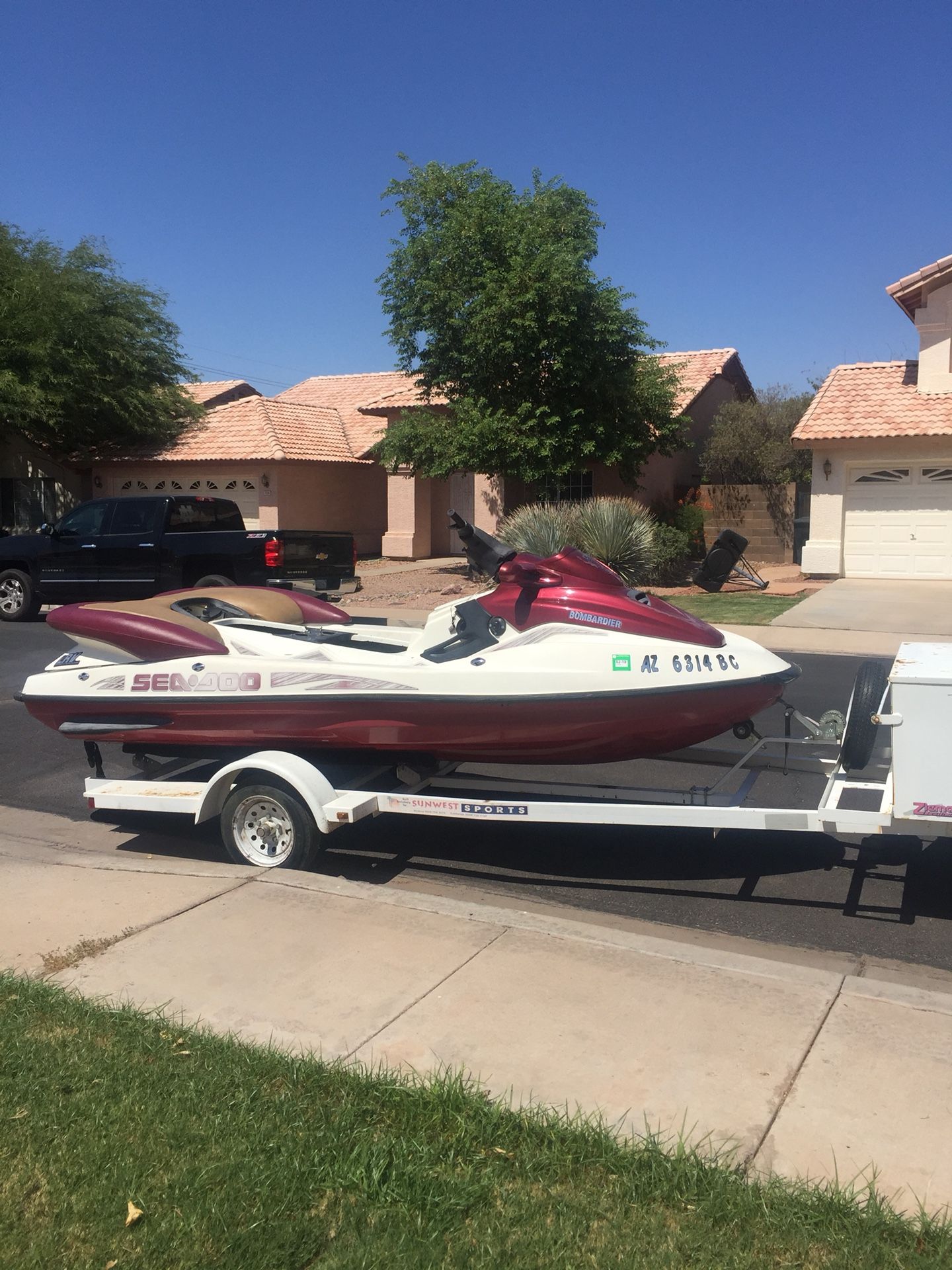 2000 Sea Doo LRV seadoo Jet Ski 4 Seats Boat 951cc Engine Run no issues