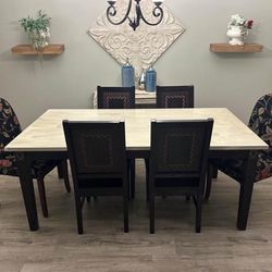 Pier 1 Dining Table, And Chairs, Set Modern Farmhouse