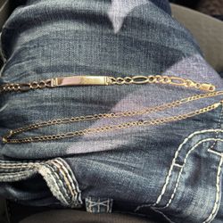 14kt Gold 20 Grams Bracelet 11 Grams Necklace. 