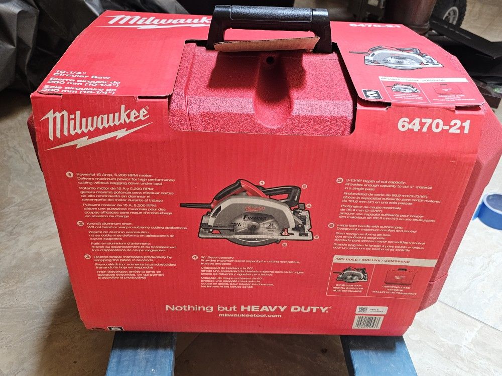 Milwaukee 10.25" Circular Saw New never used