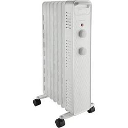 Used Mainstays 1500W Mechanical Oil Filled Electric Radiant Space Heater, White