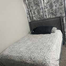 Almost New Full Size Bed, Bed Frame And Box For Sale 