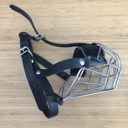 Julius K9 Wire & Leather Dog Training Muzzle 