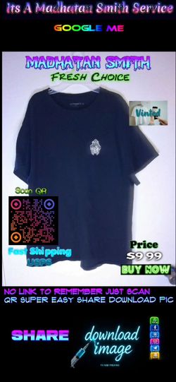 Madhatan Smith Navy Graphic T-Shirt