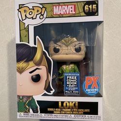 Loki Mjolnir Funko Pop + Shirt + Comic Boxset *MINT* Free Comic Book Day (FCBD) Exclusive Marvel 615 with protector Thor Large 2XL XXL