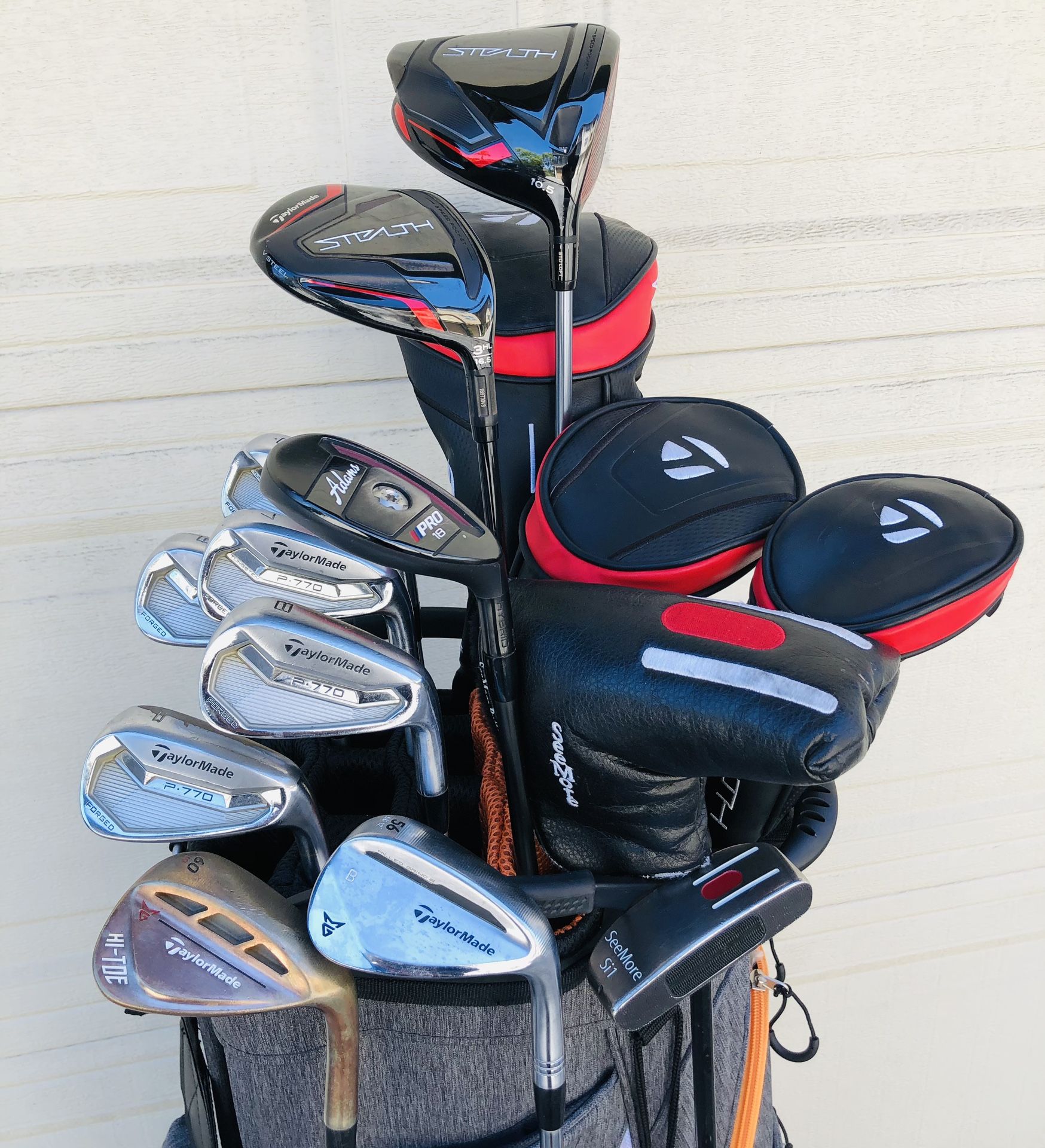 Taylormade P770 Golf Set Irons 6-PW with Steel Fiber Shafts, Taylormade Stealth Driver