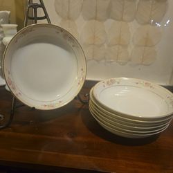 Antique Nippon Moritake Bowls (7pc Set) – 1918–1921

