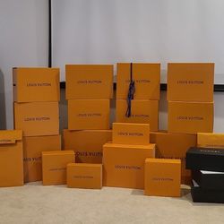Louis Vuitton Boxes And Shopping Bags For Sale!