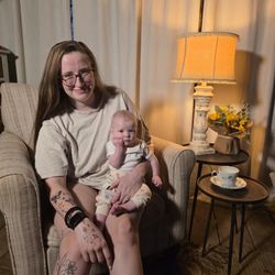 Ashley Furniture Oversized Accent Chair – Neutral Stripe