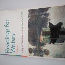 Readings for Writers English 101 textbook