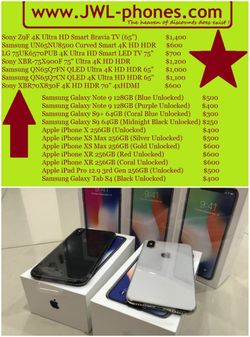 ^.^ iPHONES X,XS,XR ^.^ 199$