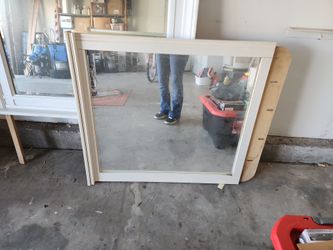 Headboard mirror