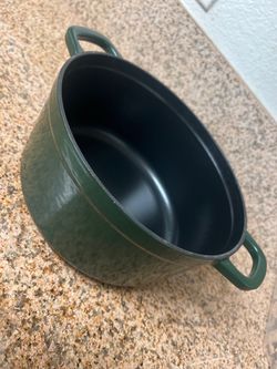 Dark Green Nonstick Double-Handle Pot / Small Dutch Oven