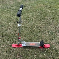 RAILZ SNOW SCOOTER BOARD SKI SLED - COLLAPSIBLE & STEER & BRAKE 