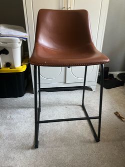 Brown barstools