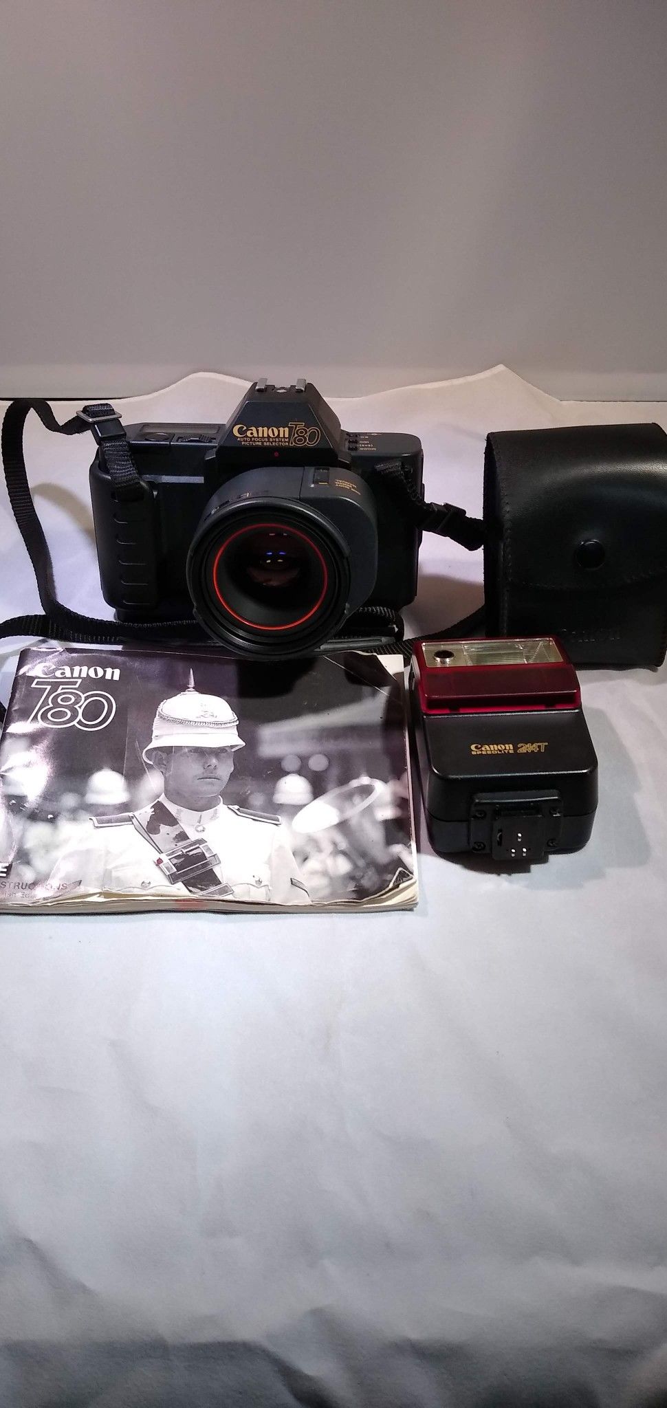 Canon T80 35mm film camera like new