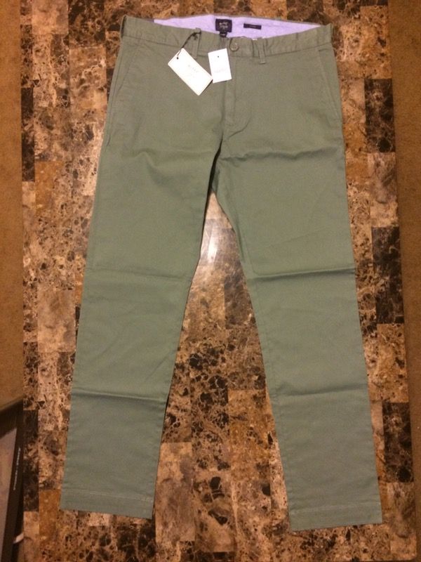 NEW Men s Sz 32 30 J. Crew The Driggs Flex Chino Pants FADED
