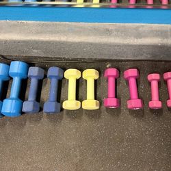 Dumbbell Set – 3, 5, 6 & (2) 8 lb Pairs – 10 Dumbbells Total