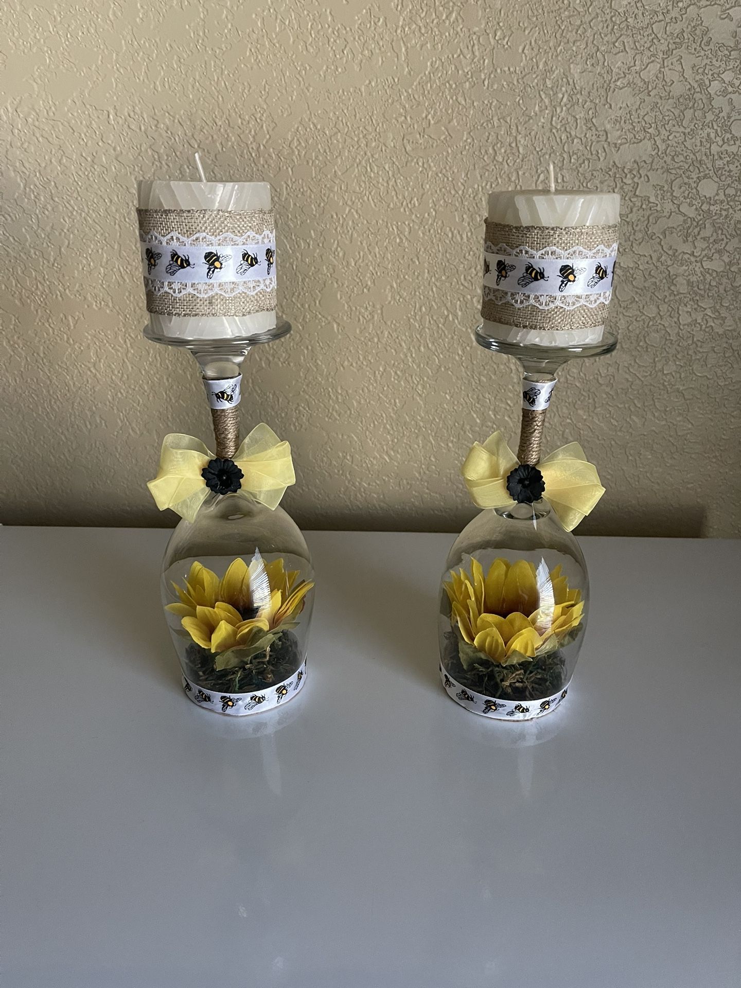 Sunflowers Candle Holders
