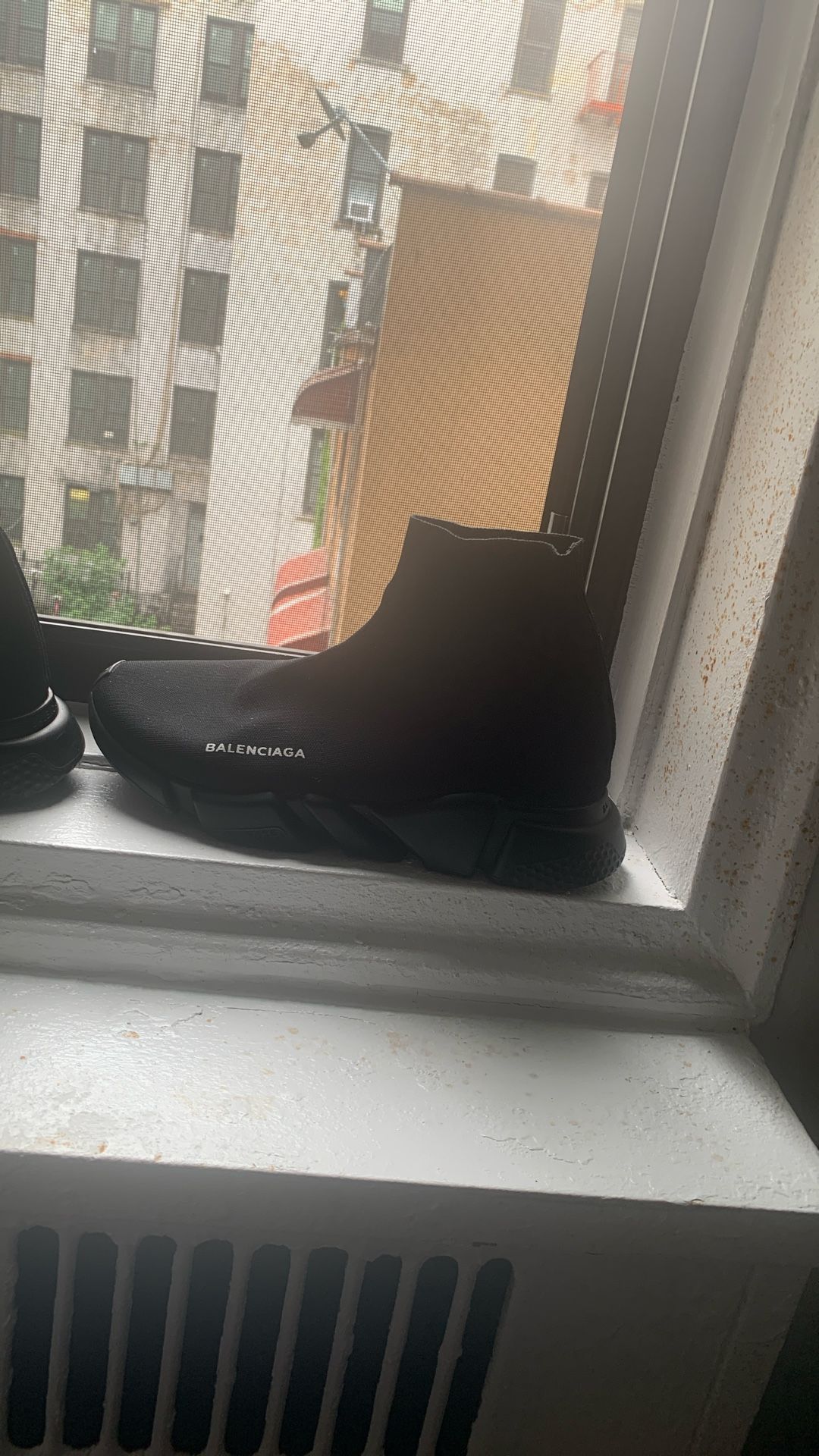 Light Used, Black Socks Baleciaga.