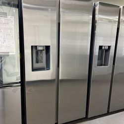 New Open Box Samsung Stainless Steel Side By Side Refrigerator 
