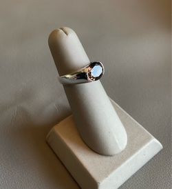 Sterling Silver/Smoky Topaz Ring