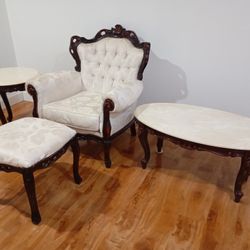 4 PC Personal Ornate Living Room Collection
Victorian Inspired Design