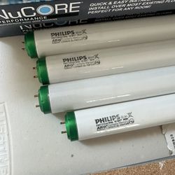 Four F40T12 Fluorescent Bulbs