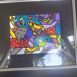 Artwork Titled "Love" By renowned Brazilian-American artist Romero Britto. 