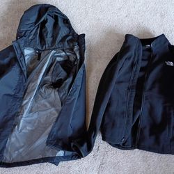 North Face Waterproof Jacket - Black - XL