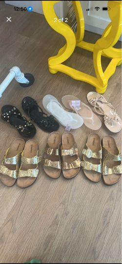 10 pair of shoes