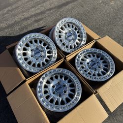 KMC IMS Machined 17” Wheels Off-Road Toyota Chevy Ford GMC 6x5.5 Available Brand New 