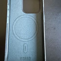 iPhone 15pro Full Grain Leather Phone Case