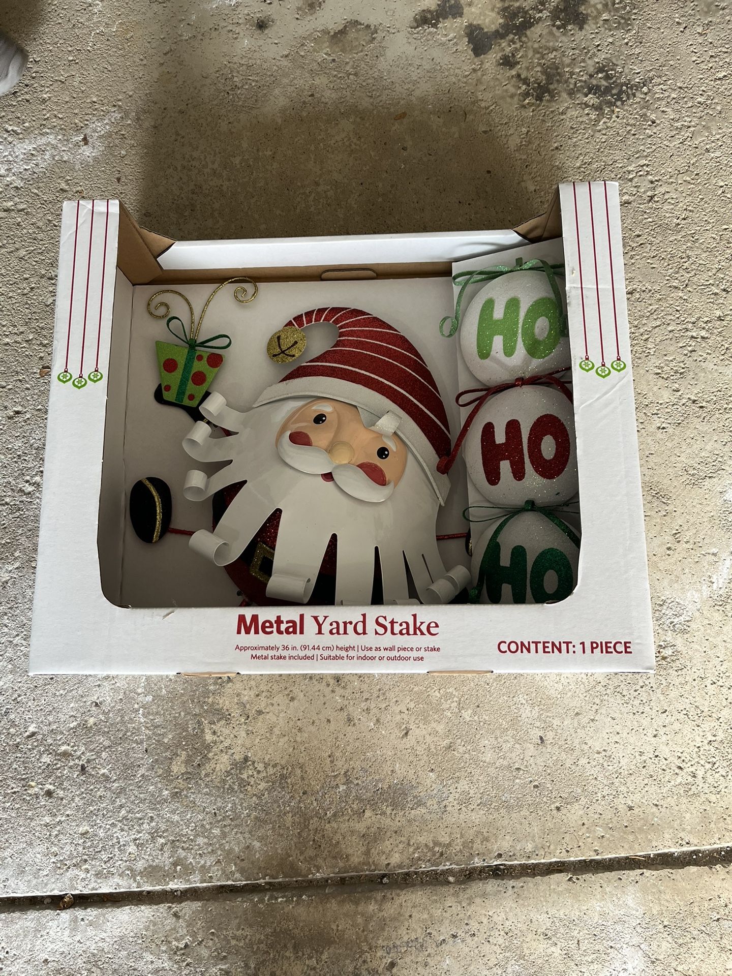 Metal Christmas Yard Stake