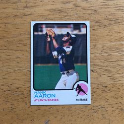 1973 Topps Baseball Card#100 Hank Aaron (Near Mint)