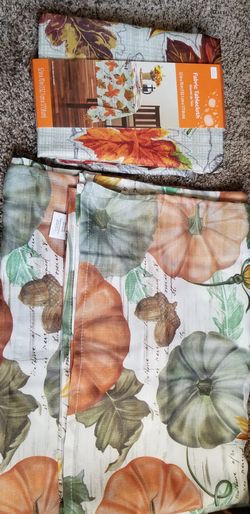 Fall fabric tableclothes