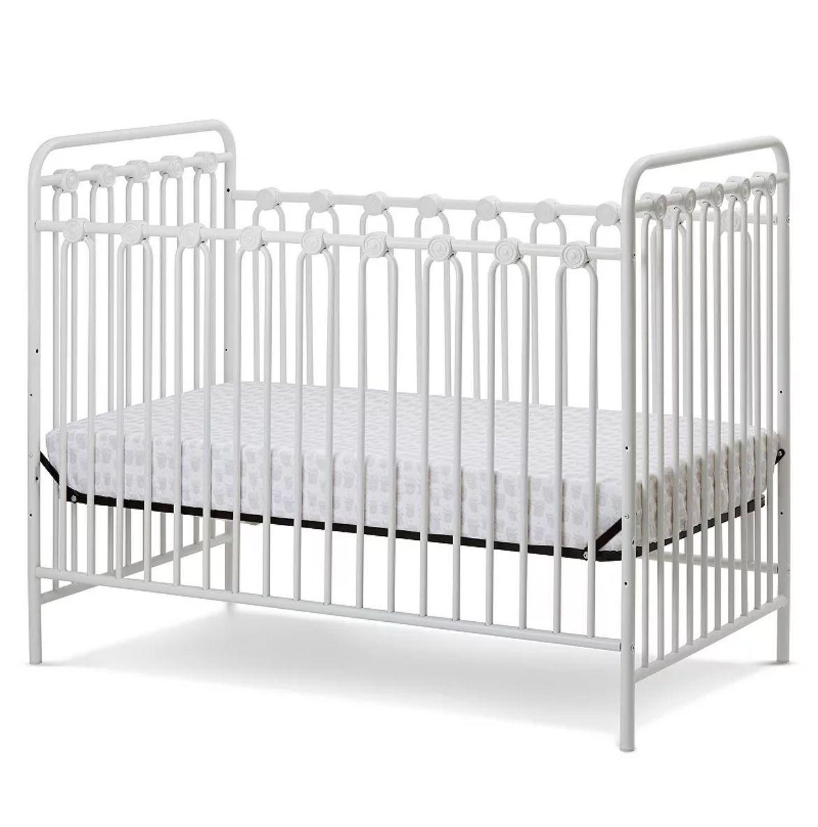 LA Baby Napa 3-in-1 Convertible Full Sized Metal Crib