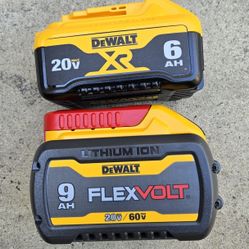 Dewalt Batteries 9.0 And 6.0 Brand New Price For Both