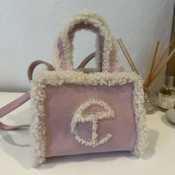 Small Pink UGG x Telfar Shopping Bag 