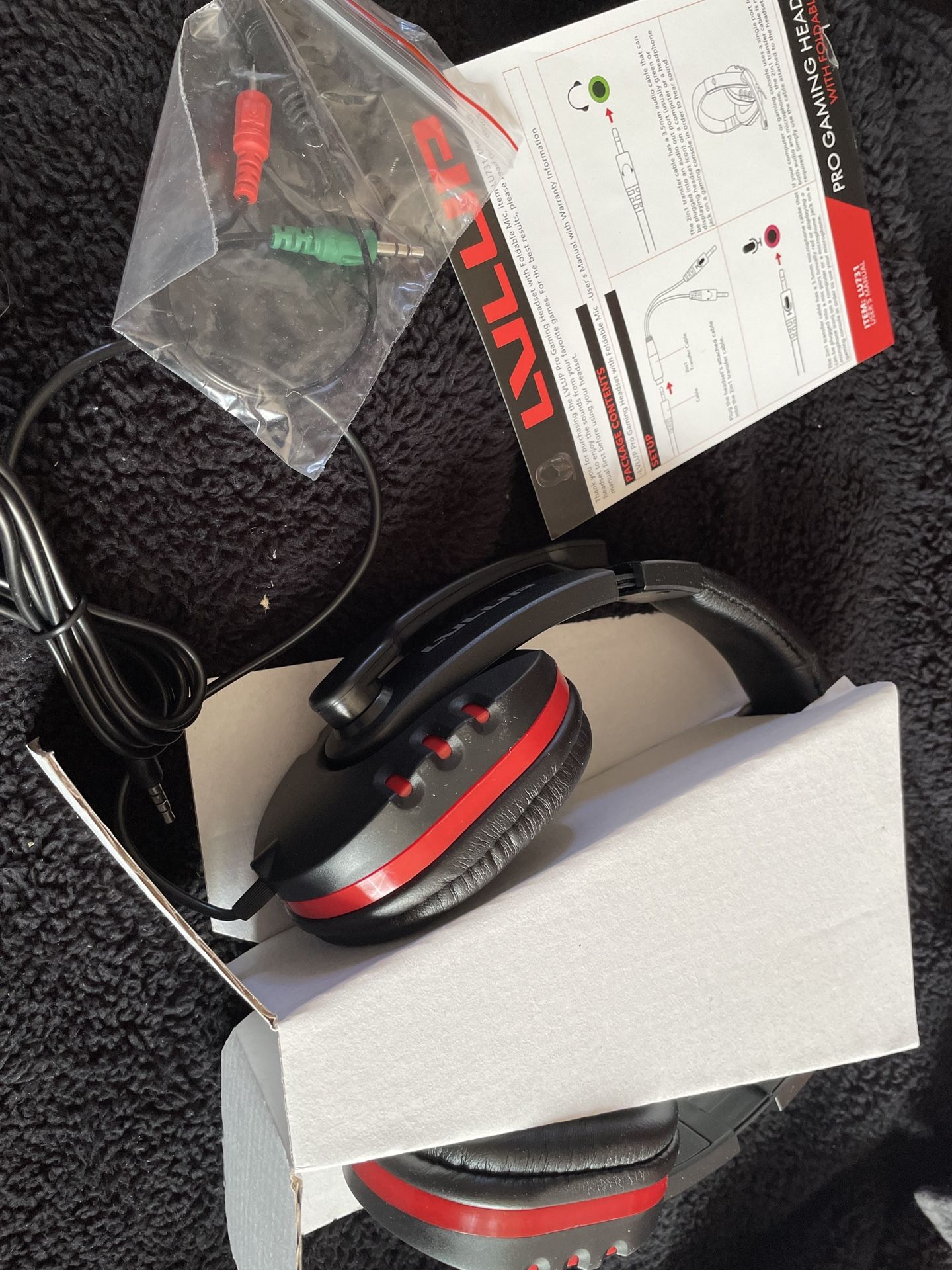 Lvlup Pro Gaming Headset With Foldable Mic Ps4, Ps4 Pro, Xbox One & Pc for Sale in Acton, CA