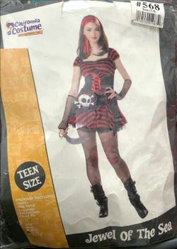 Jewel of the Sea Pirate Costume Size M(7-9)