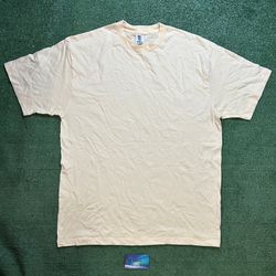 Pale yellow blank tee