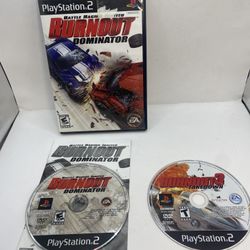 Burnout Dominator And Burnout 3 Takedown Bundle Lot Sony PlayStation 2