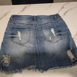 Short Jean Skirt