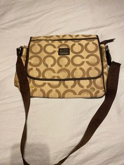 Coach laptop case / carrying bag tan