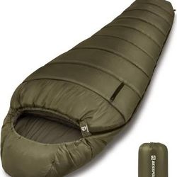 Bessport Mummy Sleeping Bag | 15-45 ℉ Extreme 3-4 Season Sleeping Bag for Adults Cold Weather– Warm and Washable, for Hiking Traveling &amp; Outdoor A