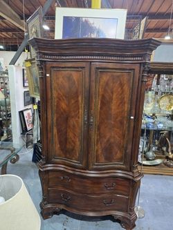 Solid Wood Mahogany Armoire