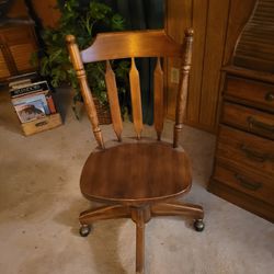 Wood Desk Chair 