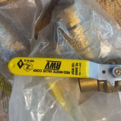 1" full port brass ball valves
